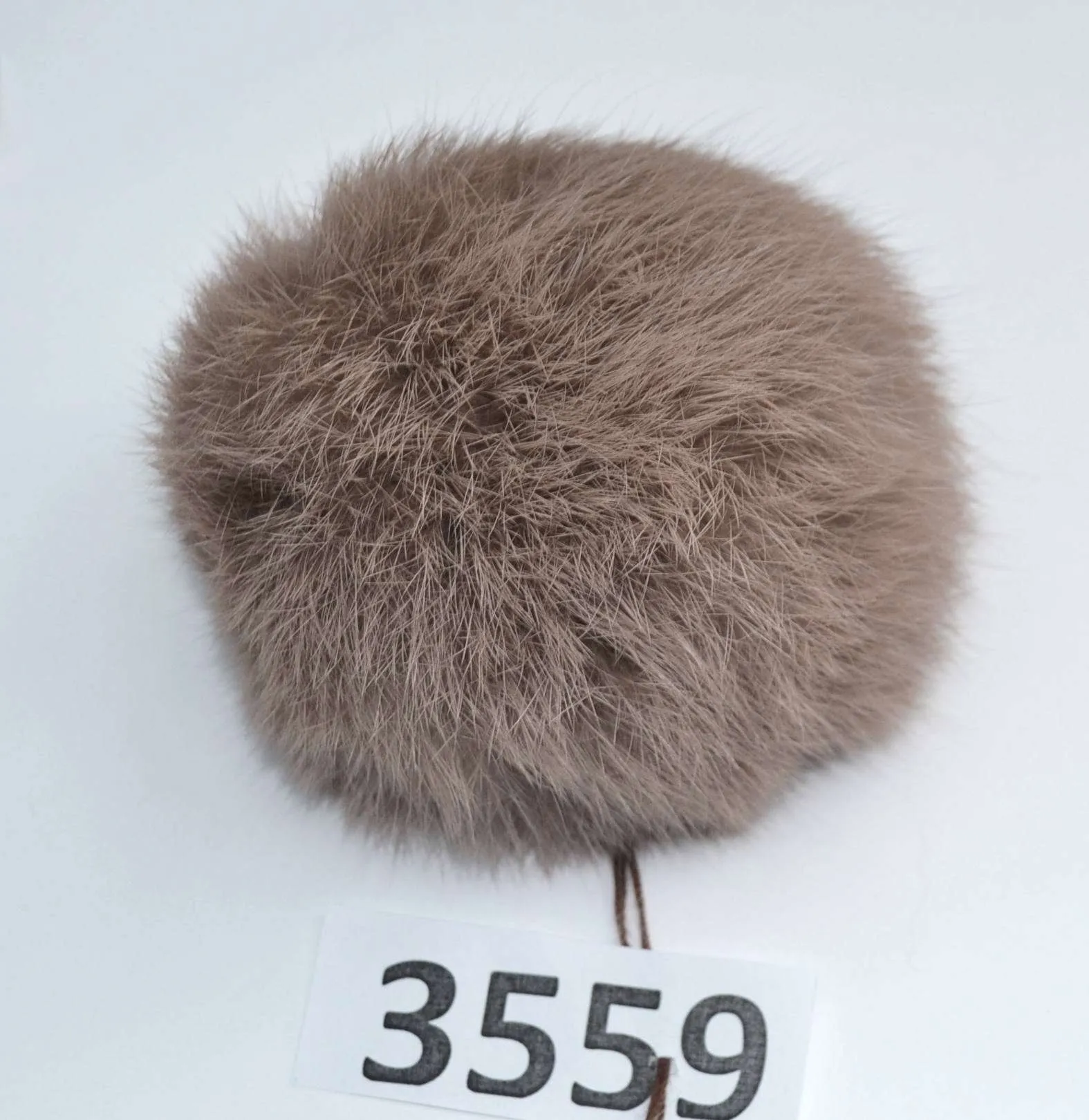 4-5,5" Real Rabbit Fur Pom Poms of different colors