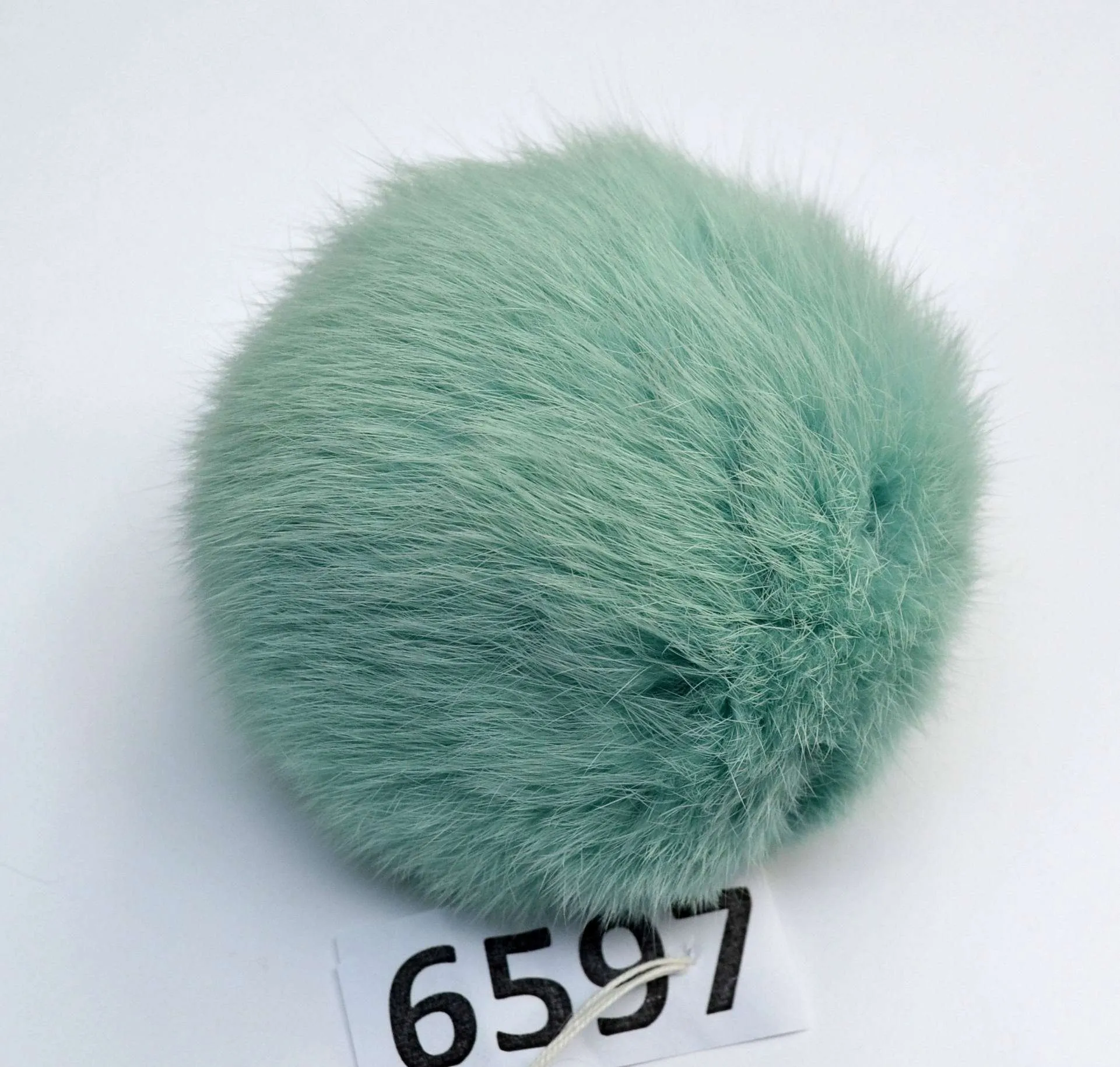 4-5,5" Real Rabbit Fur Pom Poms of different colors