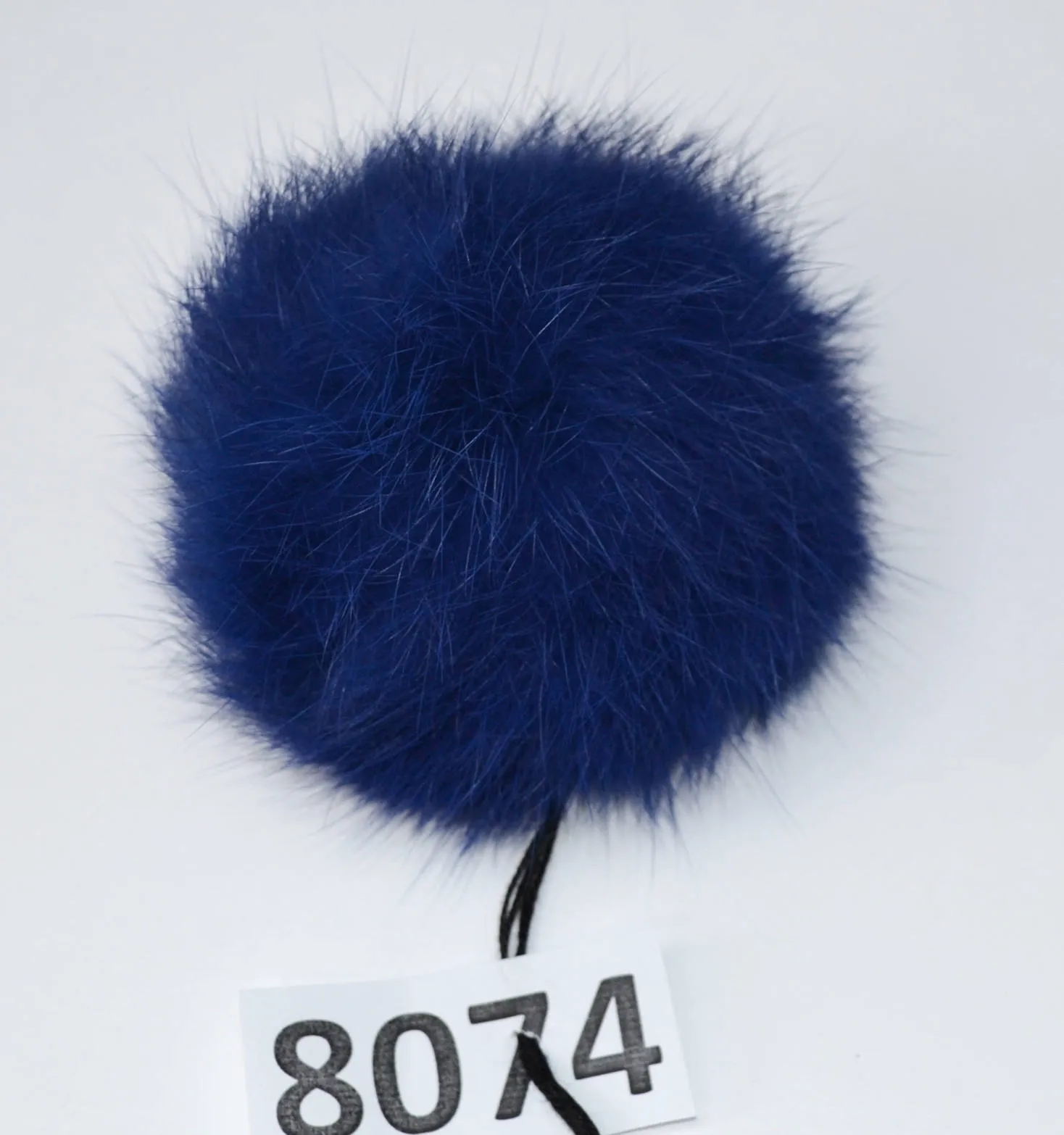 4-5,5" Real Rabbit Fur Pom Poms of different colors