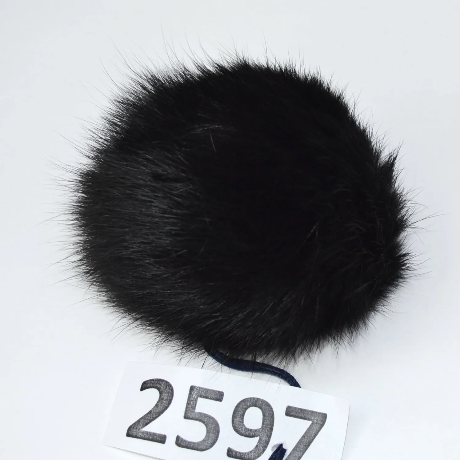 4-5,5" Real Rabbit Fur Pom Poms of different colors