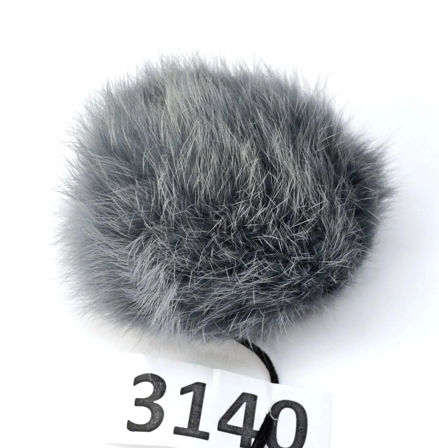 4-5,5" Real Rabbit Fur Pom Poms of different colors