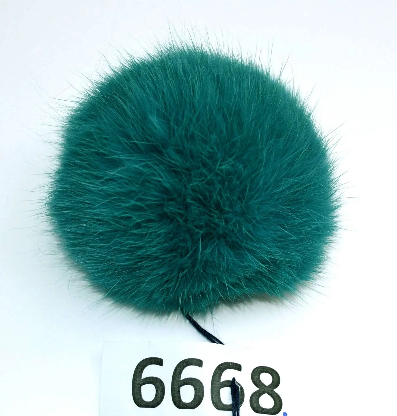 4-5,5" Real Rabbit Fur Pom Poms of different colors