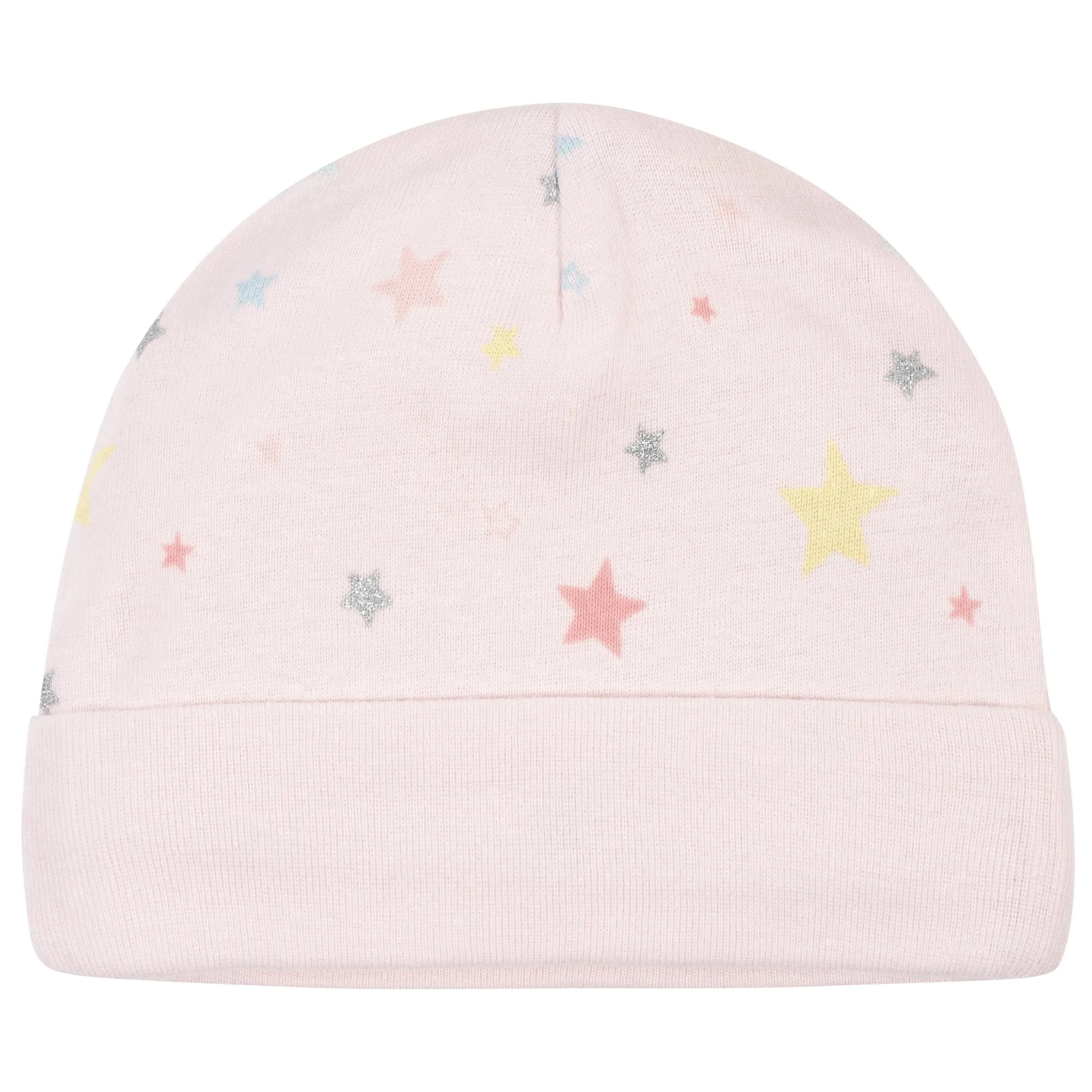 5-Pack Baby Girls Rainbow Caps