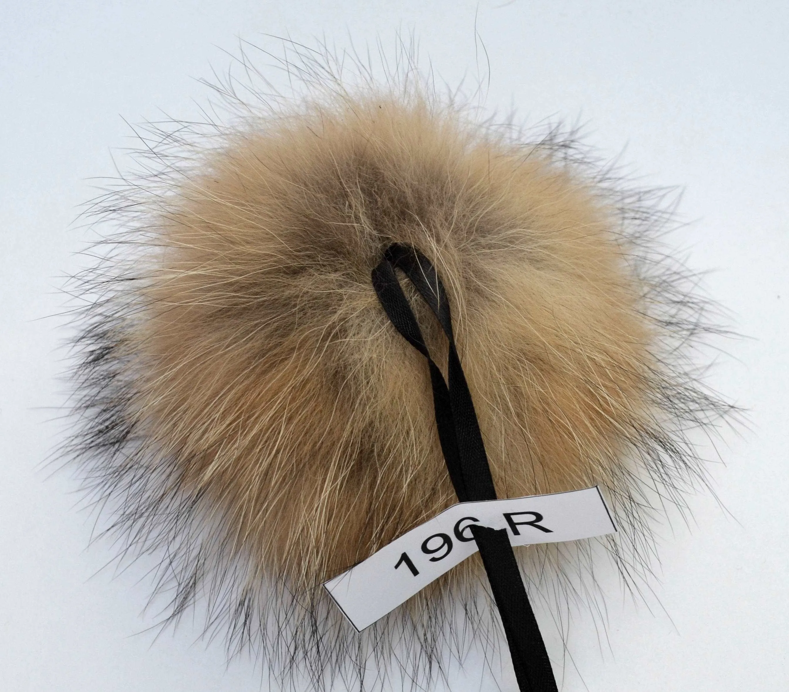 7" FUR POM POM! Fur Pom-Pom, Raccoon Pom Pom, Large Pom Pom, Brown Pom Pom, Real Fur Pom Pom, Hat Pom Pom, Pom Pom Hat, Handmade Pom Pom