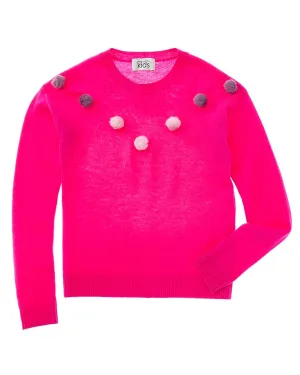 Autumn Cashmere Pom Pom Wool & Cashmere-Blend Sweater