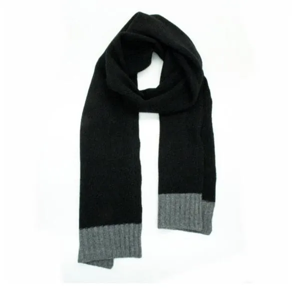 Cashmere Scarves - Black Grey