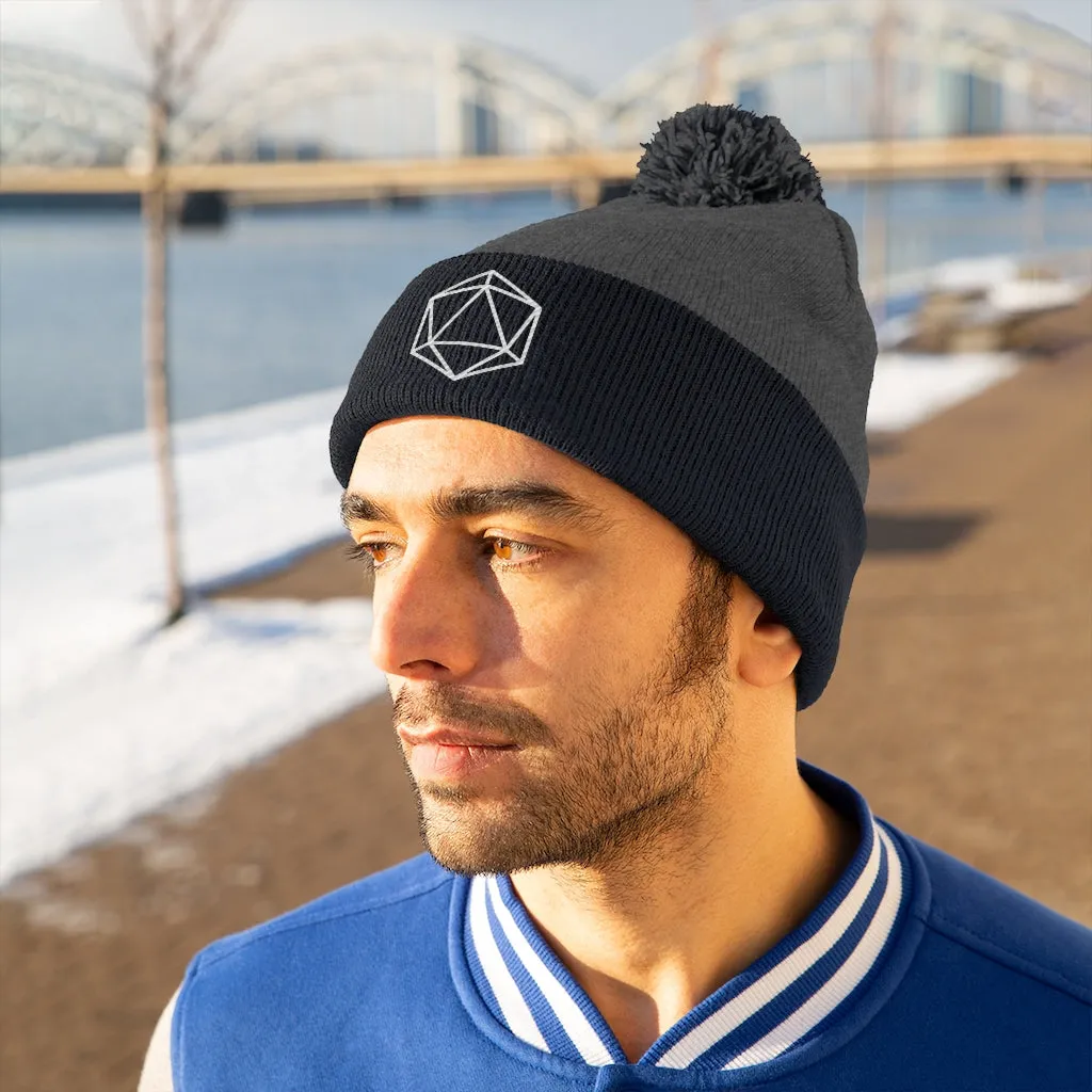 D20 DND Pom Pom Beanie