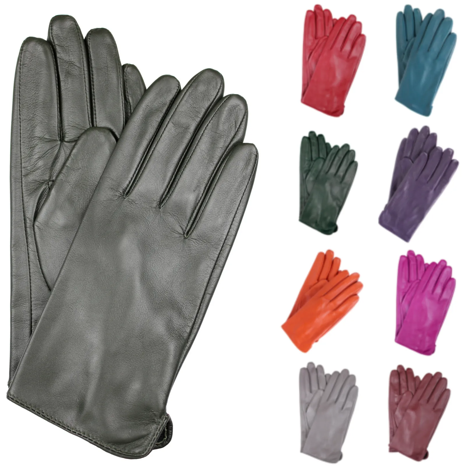 Dents Womens Classic Leather Gloves Winter Warm Soft Smooth Grain 77-0003