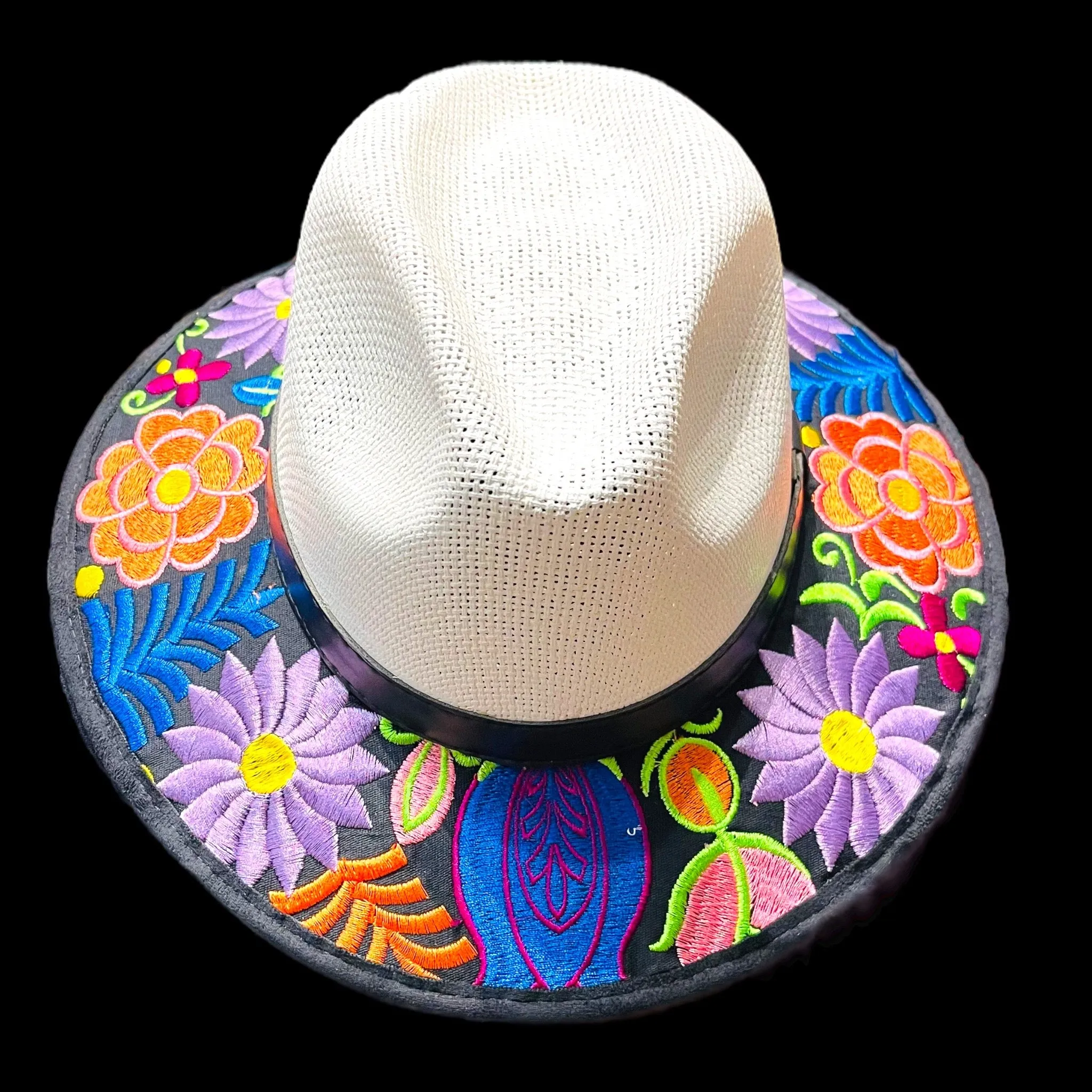 Embroidered Brim Hats