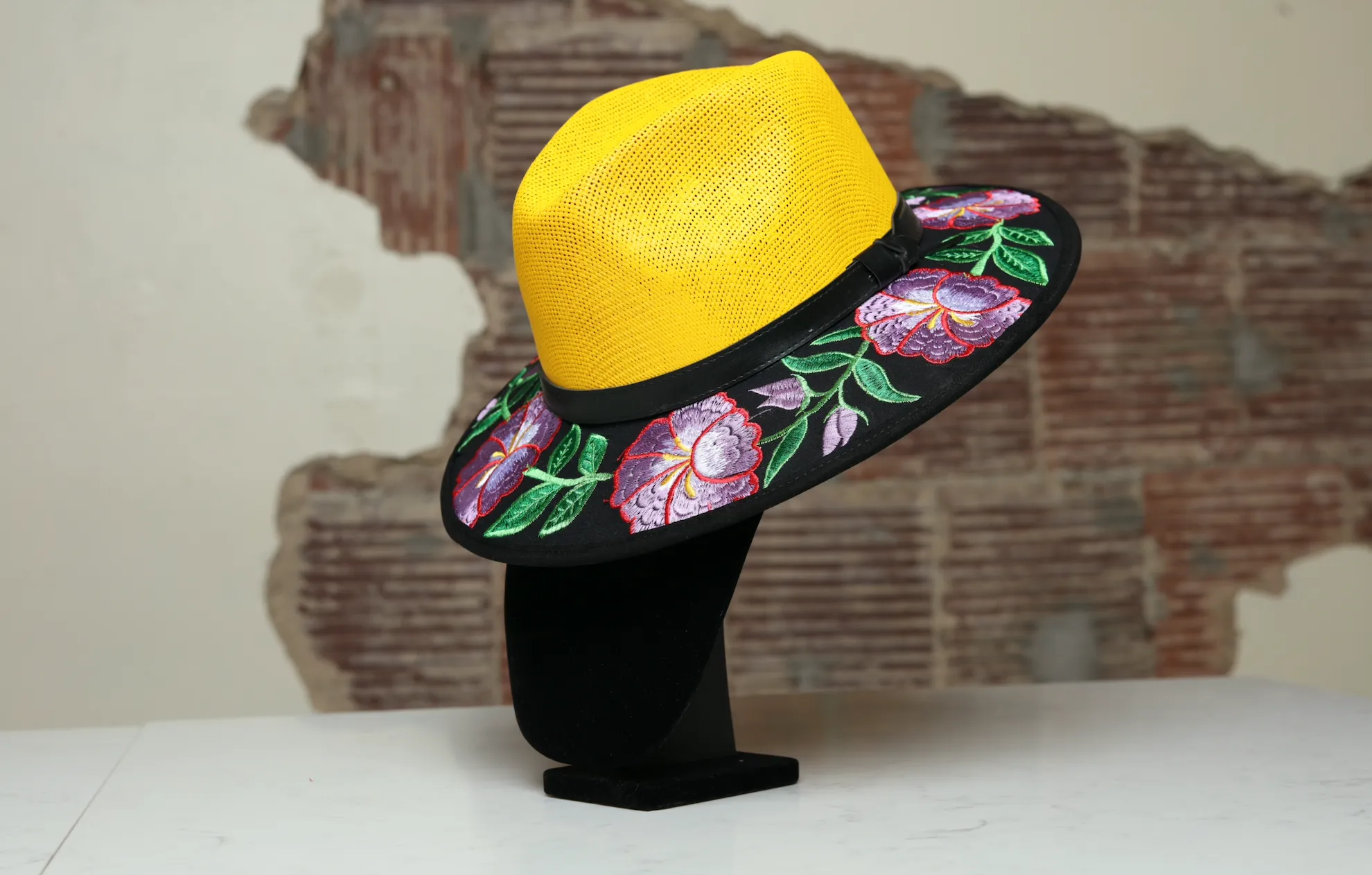 Embroidered Brim Hats