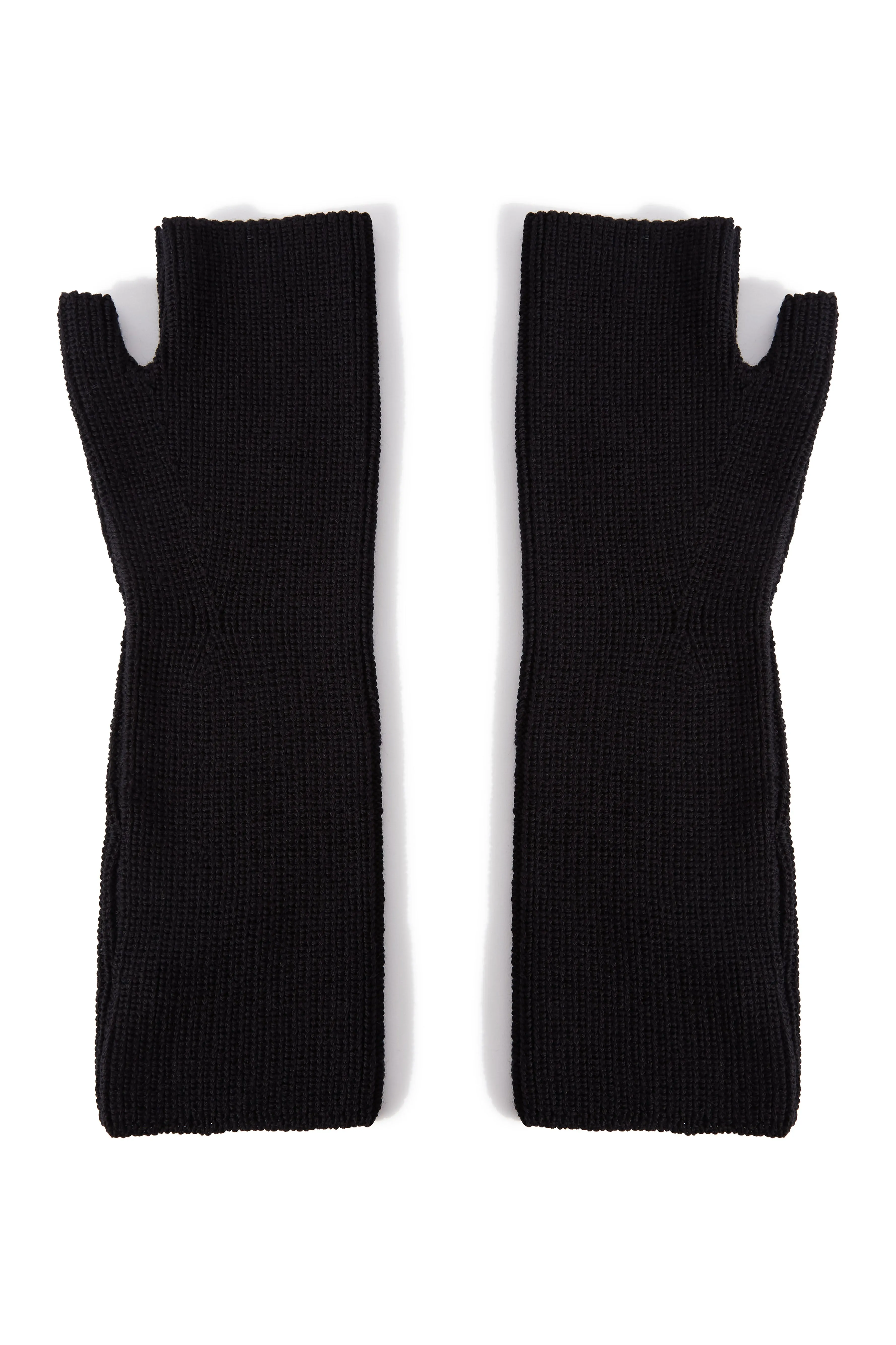 FINGERLESS GLOVES IN EXTRA FINE MERINO WOOL