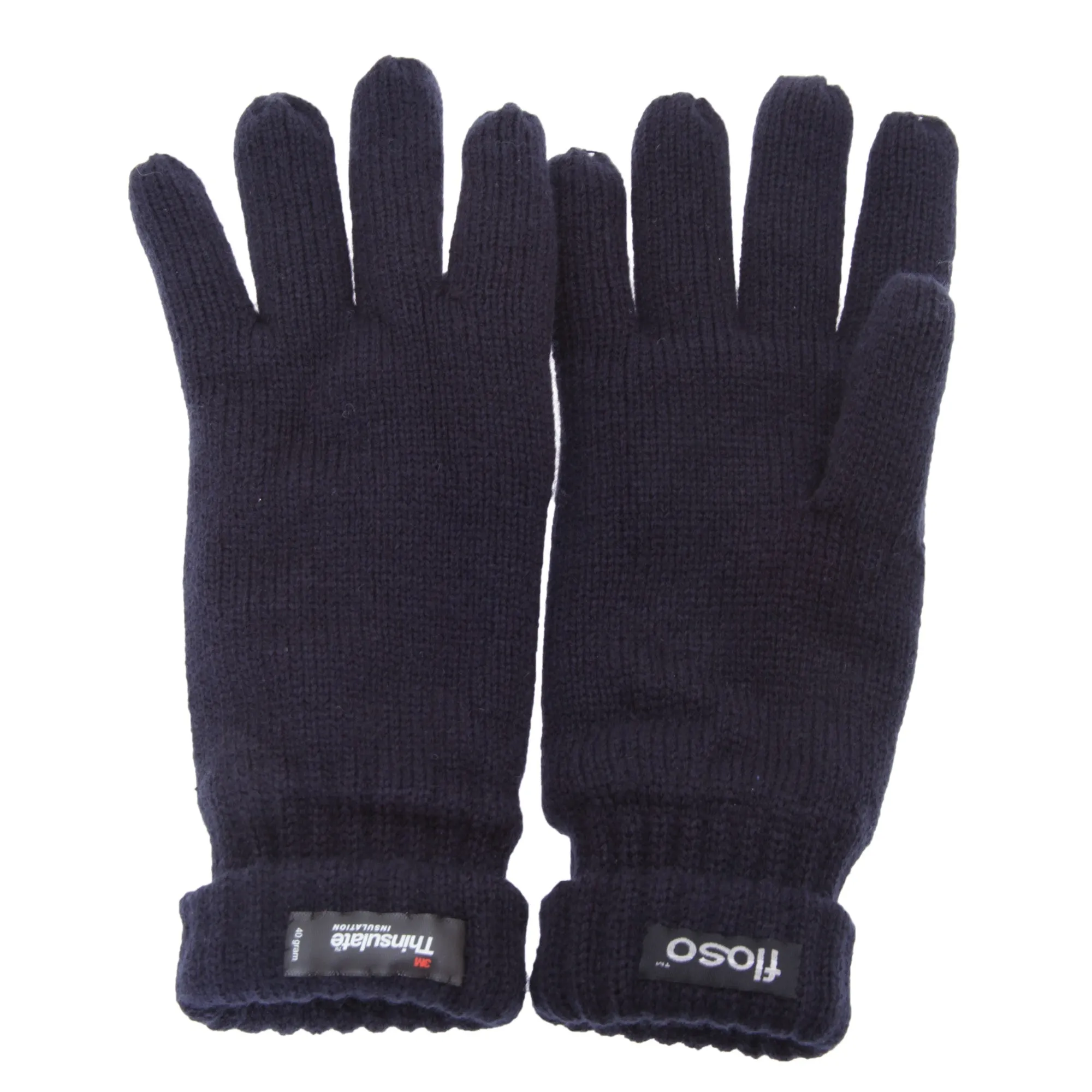 FLOSO Mens Thinsulate Knitted Winter Gloves (3M 40g)