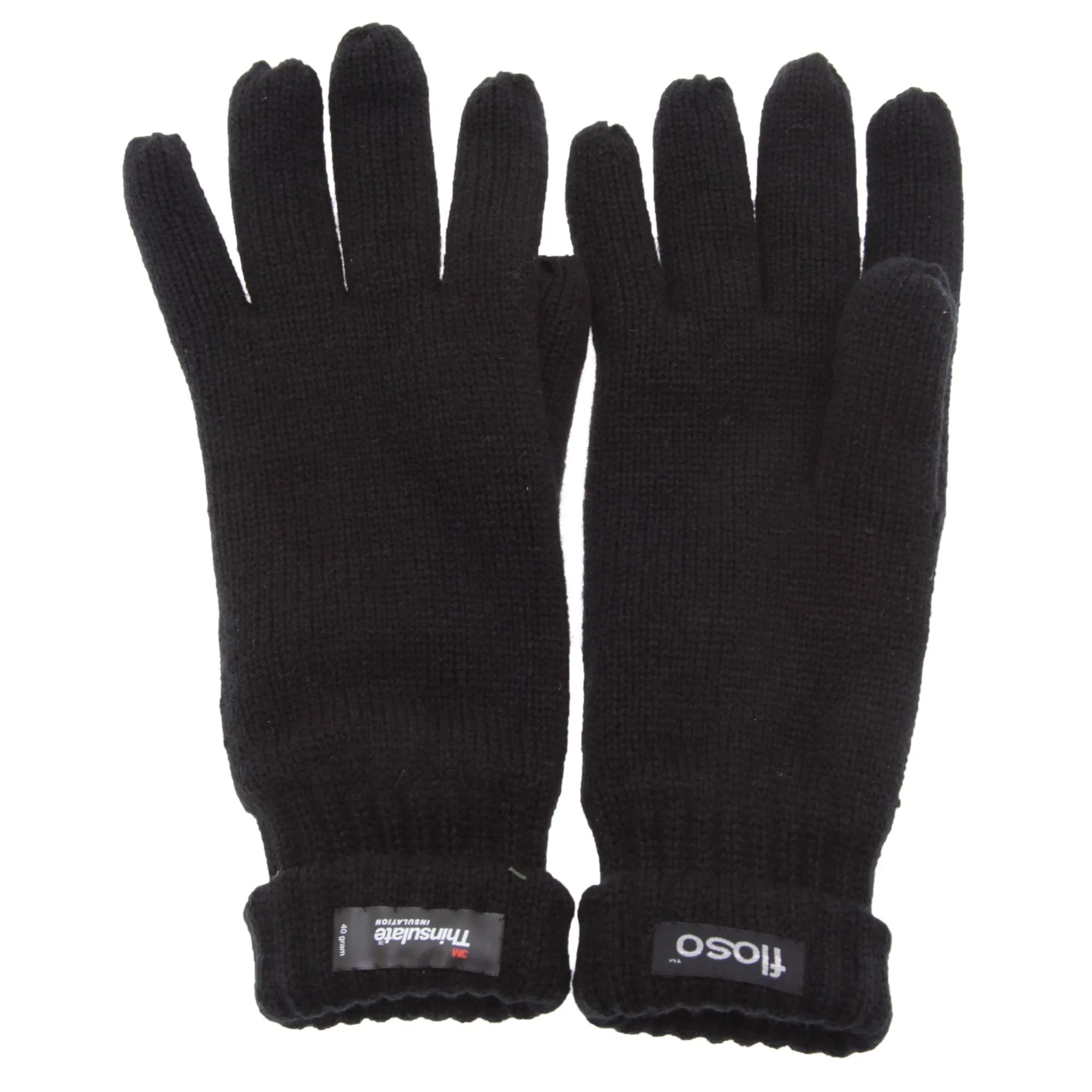 FLOSO Mens Thinsulate Knitted Winter Gloves (3M 40g)