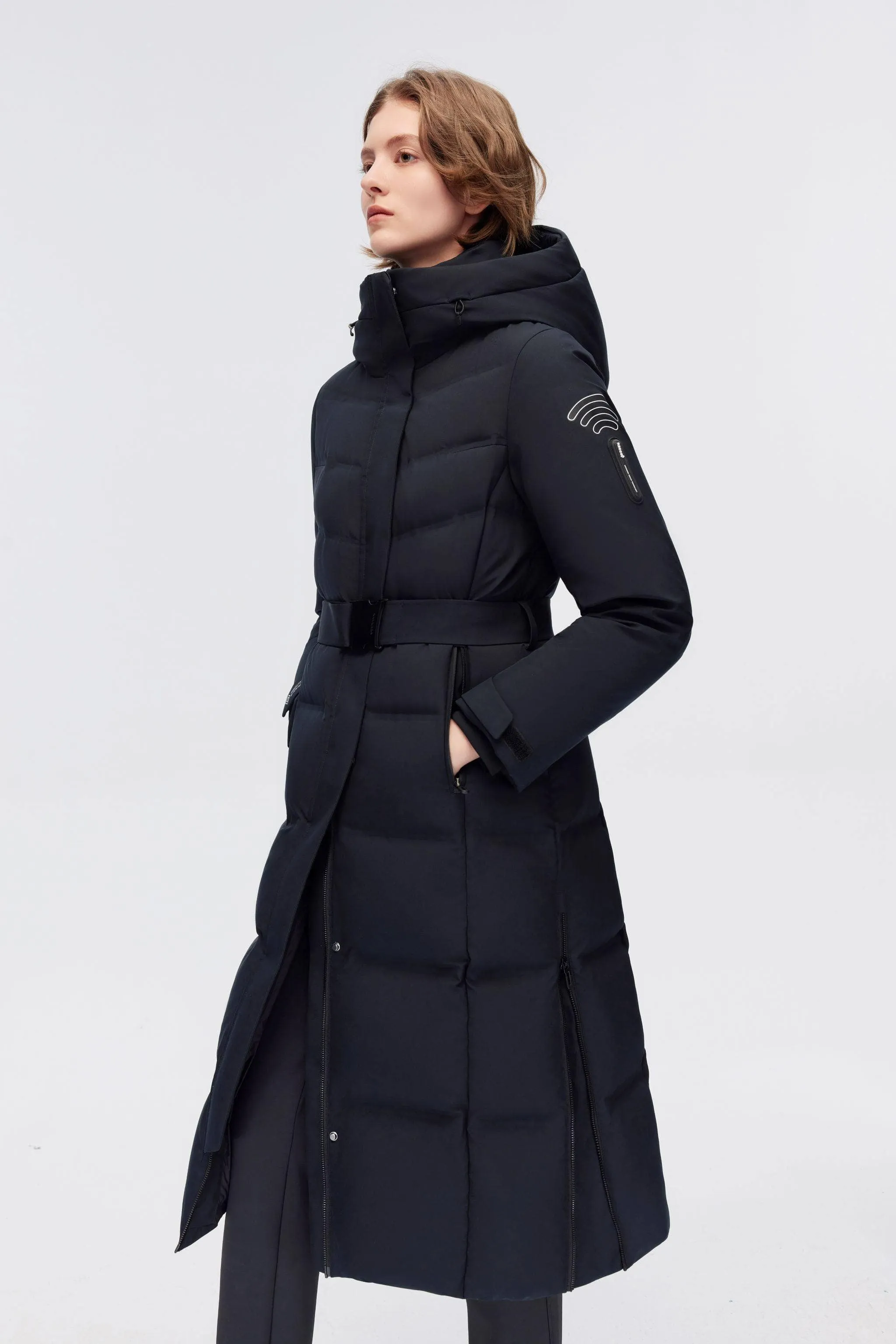 Premium GORE-TEX® Full-Length Down Corset Jacket for Ultimate Warmth and Style
