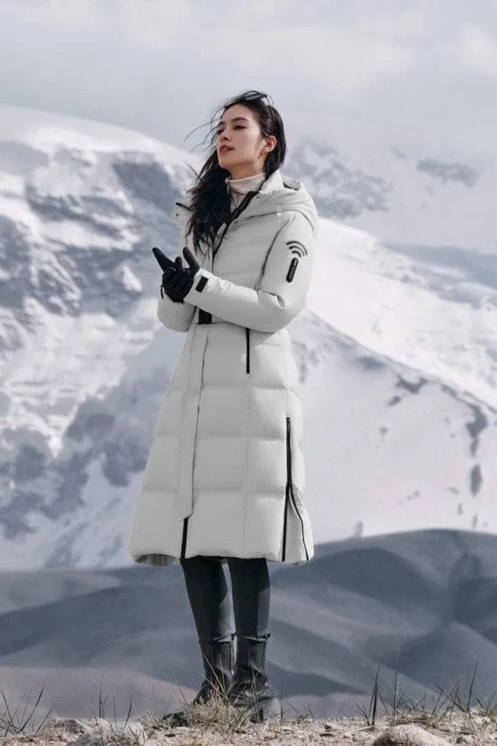 Premium GORE-TEX® Full-Length Down Corset Jacket for Ultimate Warmth and Style