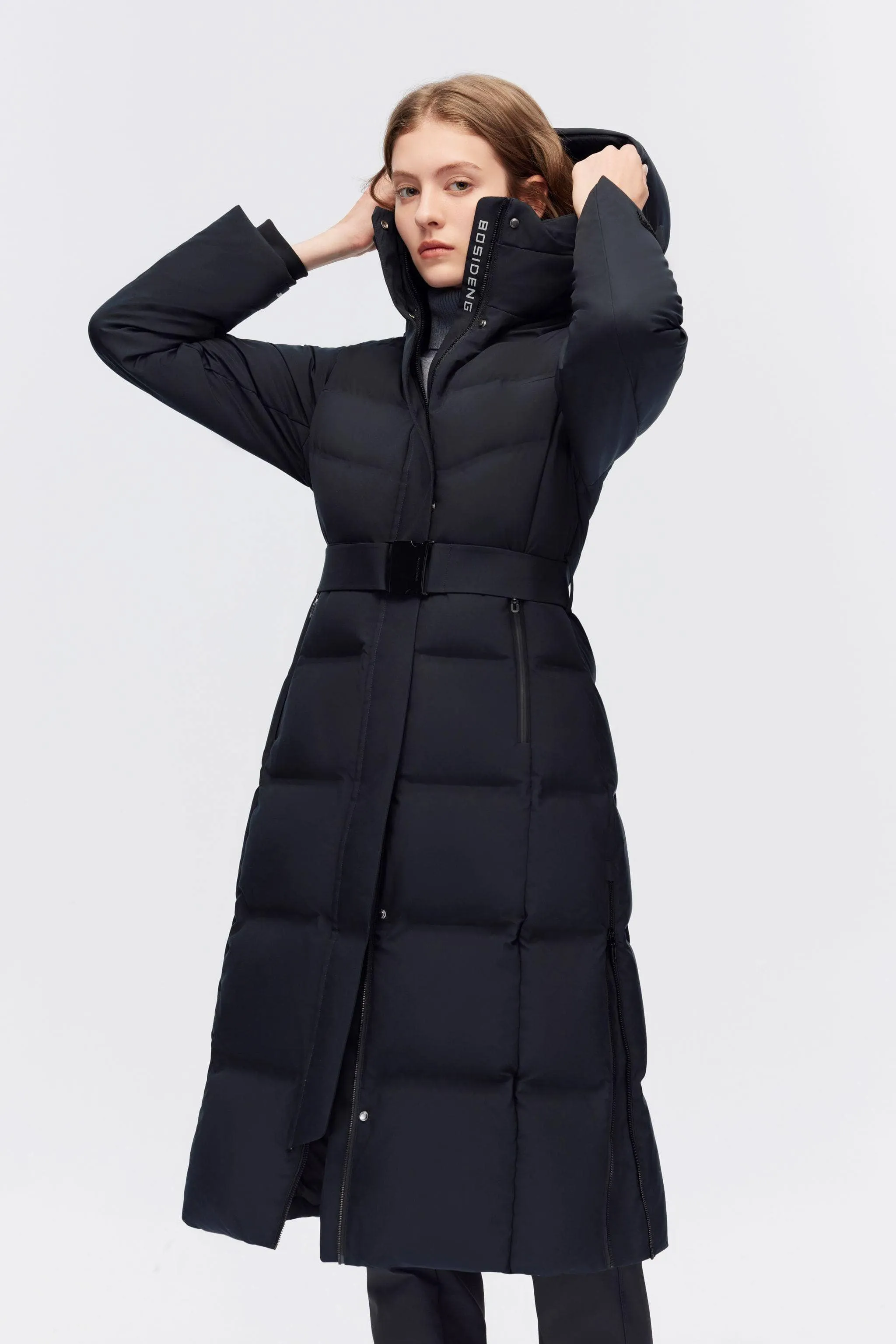 Premium GORE-TEX® Full-Length Down Corset Jacket for Ultimate Warmth and Style