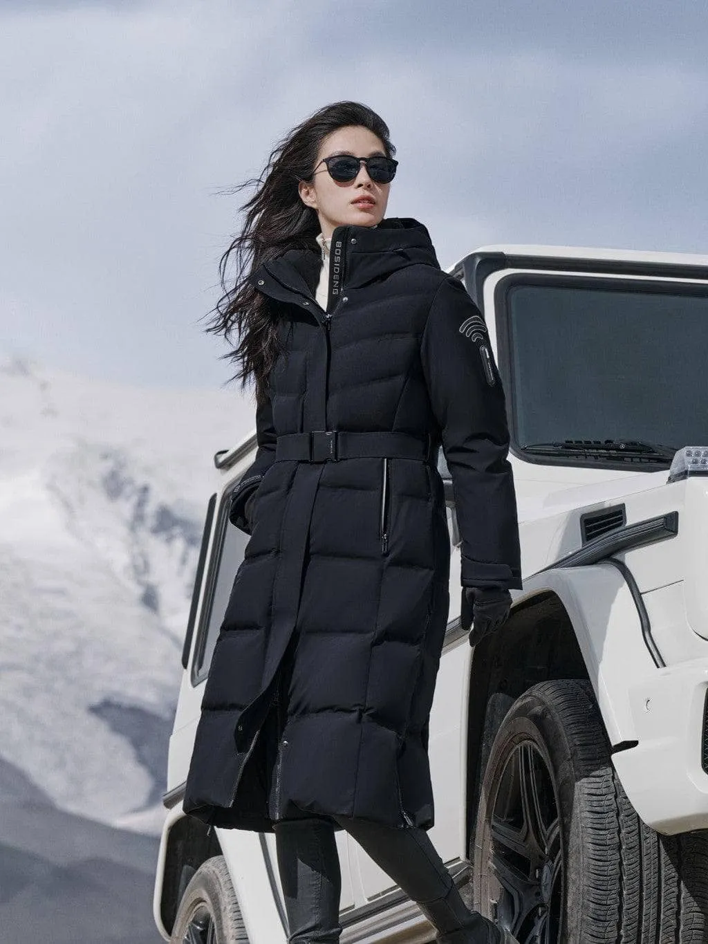 Premium GORE-TEX® Full-Length Down Corset Jacket for Ultimate Warmth and Style