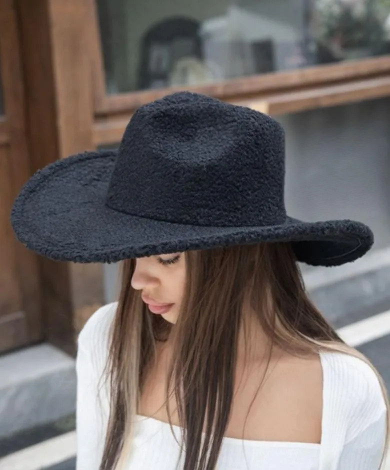 H3443 Fleece Cowboy Hat