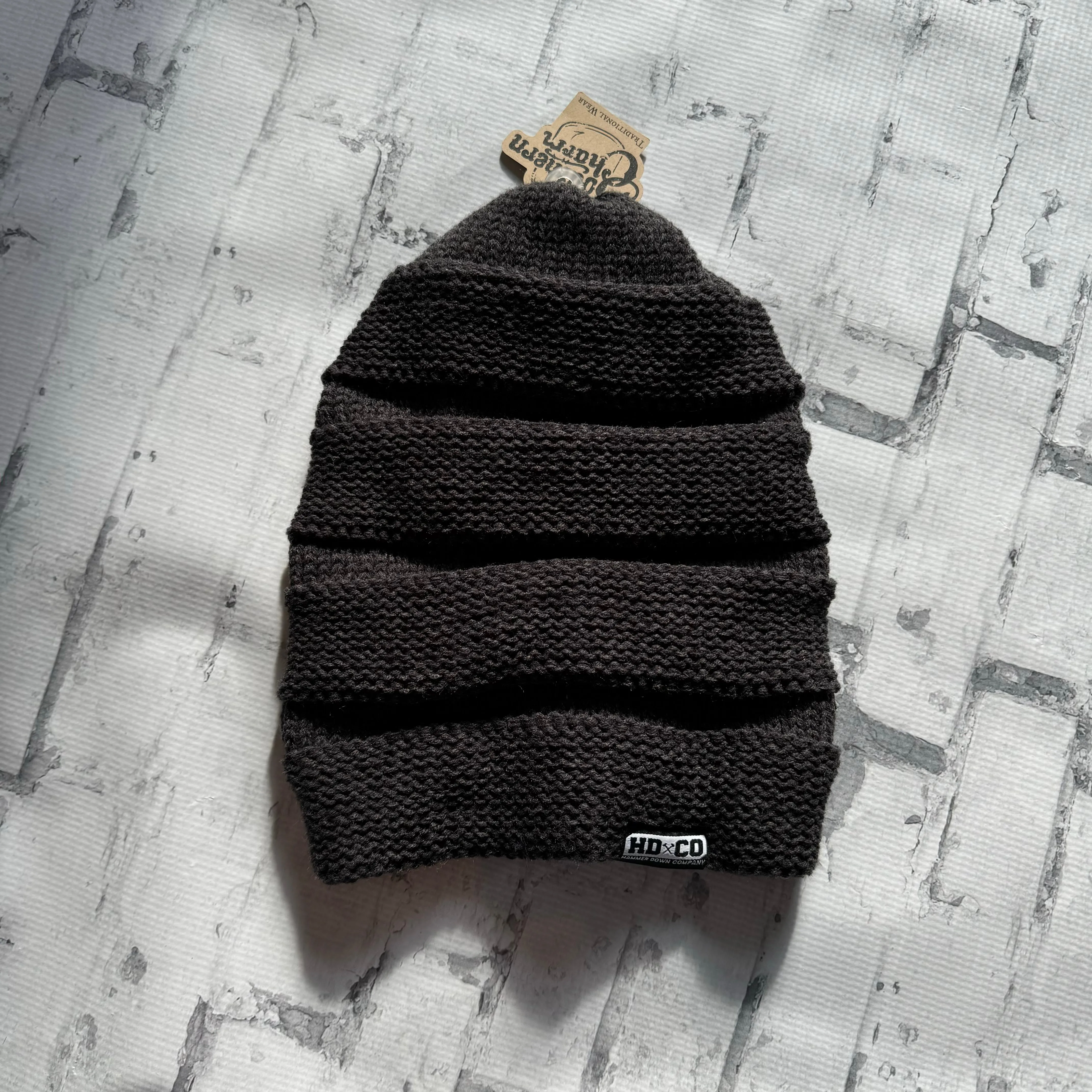 Hammer Down “Crochet" Beanie - Heather Charcoal