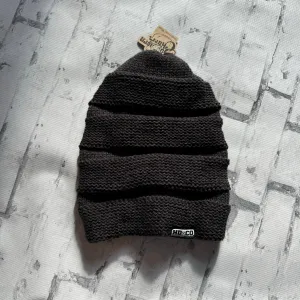 Hammer Down “Crochet" Beanie - Heather Charcoal