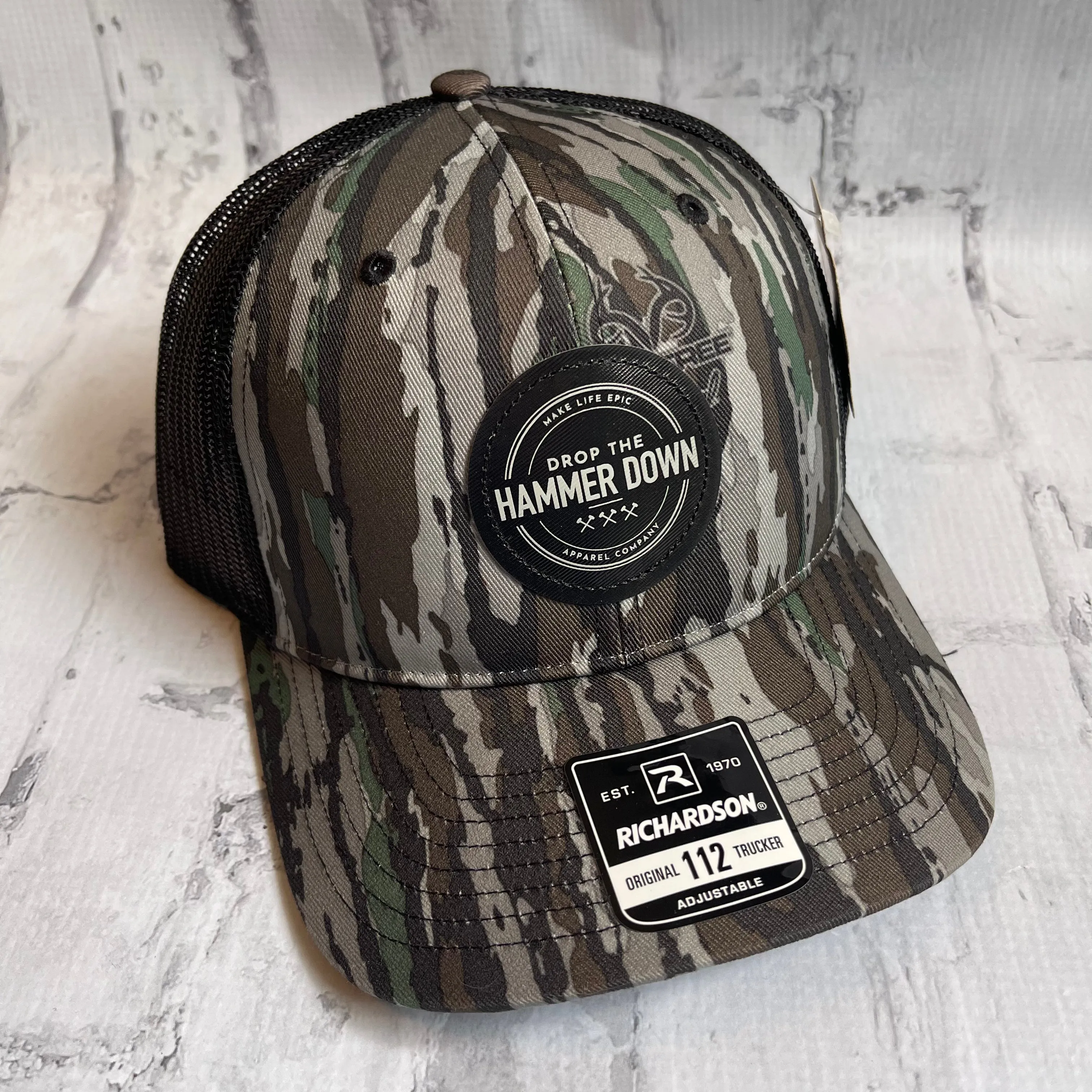 Hammer Down "DTH Badge" Hat - Camo Streak with Vinyl Patch