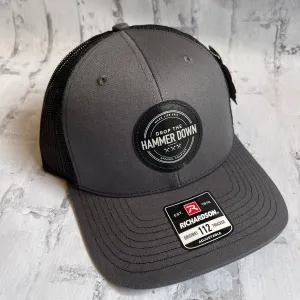 Hammer Down "DTH Badge" Hat - Charcoal with Vinyl Patch