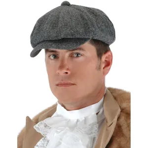 Herringbone Steampunk Flat Driver Cap