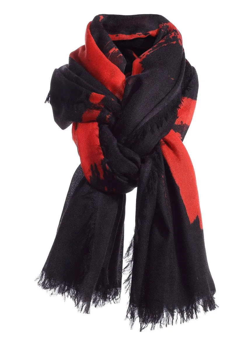 Large size baby cashmere print scarf