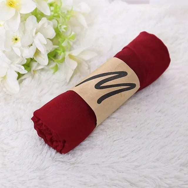 Luxury Brand Women Scarf Cotton Candy Color Hijab Scarf Pashmina Shawls And Wraps Head Scarves Neck Bandana Men Black Scarves