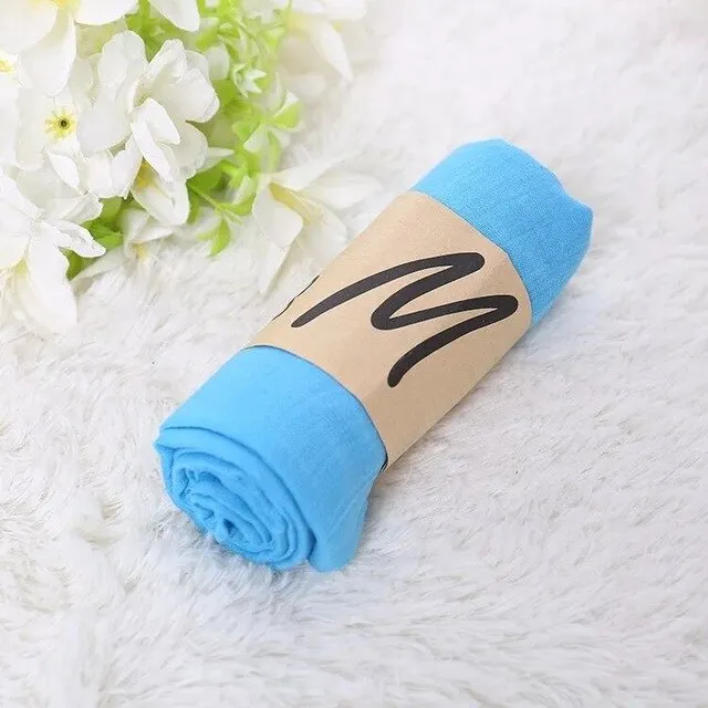 Luxury Brand Women Scarf Cotton Candy Color Hijab Scarf Pashmina Shawls And Wraps Head Scarves Neck Bandana Men Black Scarves