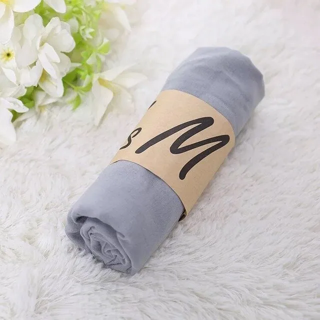 Luxury Brand Women Scarf Cotton Candy Color Hijab Scarf Pashmina Shawls And Wraps Head Scarves Neck Bandana Men Black Scarves