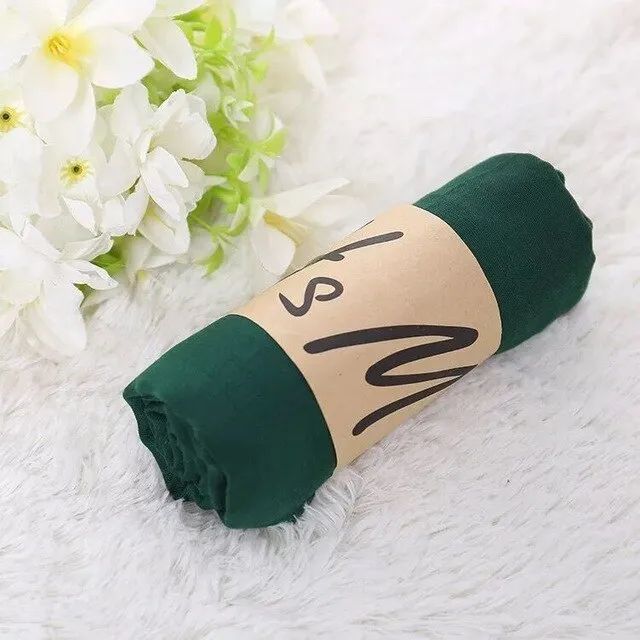 Luxury Brand Women Scarf Cotton Candy Color Hijab Scarf Pashmina Shawls And Wraps Head Scarves Neck Bandana Men Black Scarves