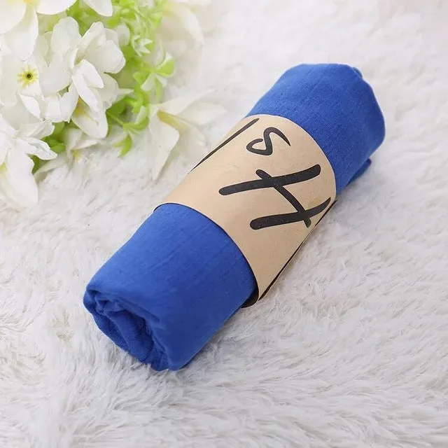 Luxury Brand Women Scarf Cotton Candy Color Hijab Scarf Pashmina Shawls And Wraps Head Scarves Neck Bandana Men Black Scarves