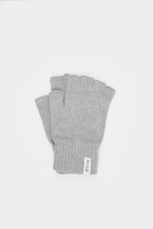 Sam Fingerless Wool Gloves Grey