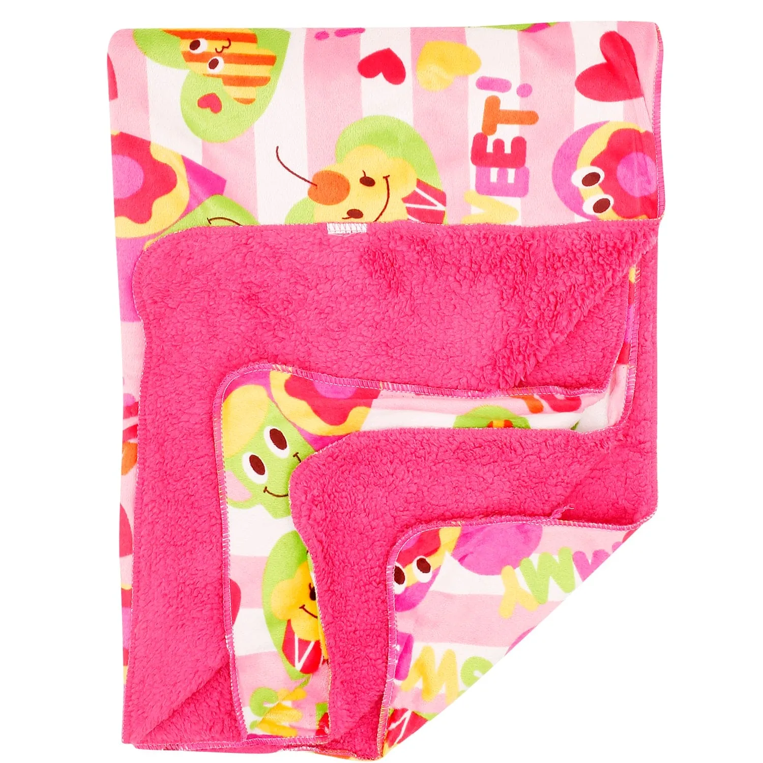 Sweet Cupcake Pink And Yellow Blanket
