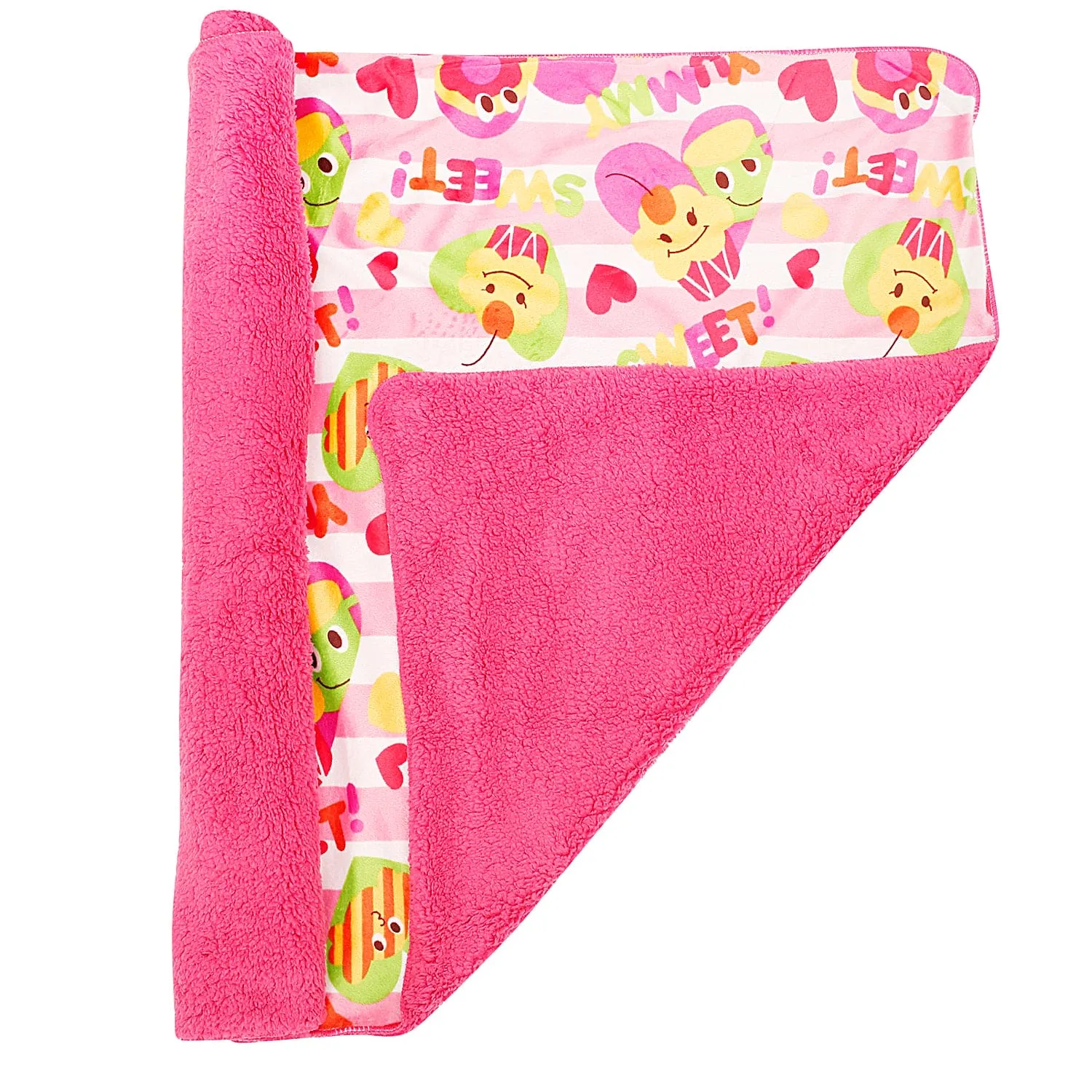 Sweet Cupcake Pink And Yellow Blanket