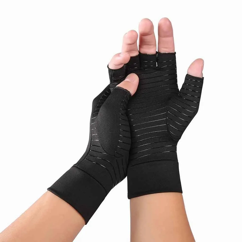 Unisex  Windproof Arthritis Carpal Tunnel Joint Pain Copper Infused Compression Gloves