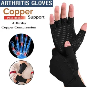Unisex  Windproof Arthritis Carpal Tunnel Joint Pain Copper Infused Compression Gloves